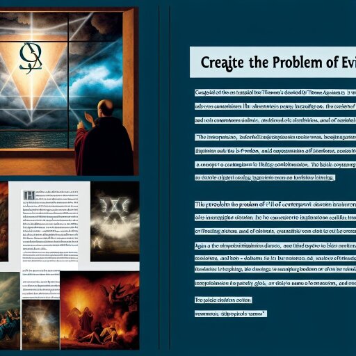 Disertación sobre Tomás de Aquino: ¿Si existe Dios, por qué existe el mal? Relación...