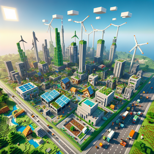 Plan de transición energética en una ciudad sostenible en Minecraft