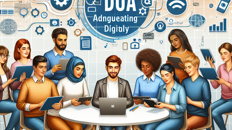 Actividad para gestionar el DUA de manera digital