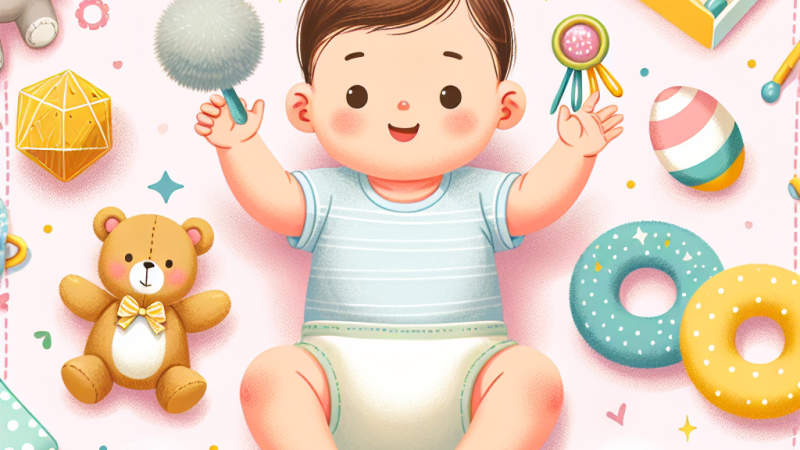 Actividades para ejercitar la motricidad fina en bebés de 4 a 7 meses