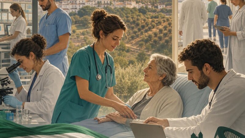 Análisis de actividades y áreas ocupacionales en el sector sanitario de Andalucía