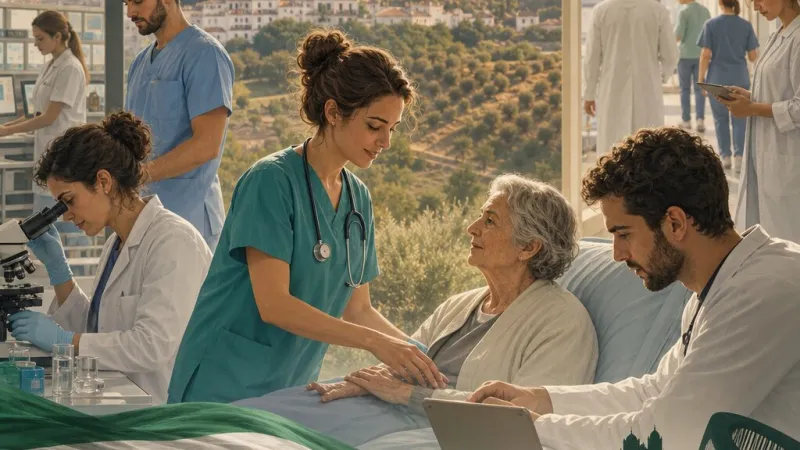 Análisis de actividades y áreas ocupacionales en el sector sanitario de Andalucía
