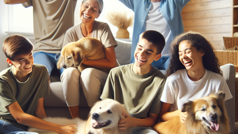 Análisis de cómo las personas que tienen animales de compañía en casa experimentan más emociones positivas que aquellas que no los tienen.