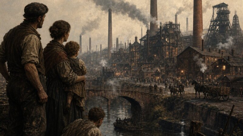 Análisis de una imagen sobre la Revolución Industrial
