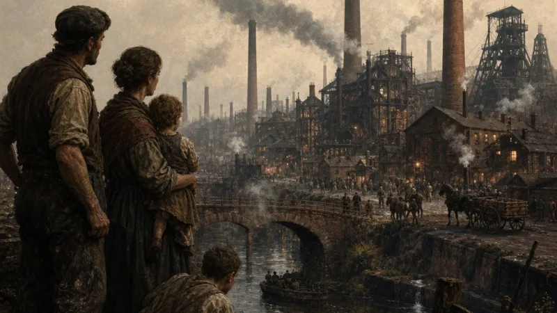 Análisis de una imagen sobre la Revolución Industrial