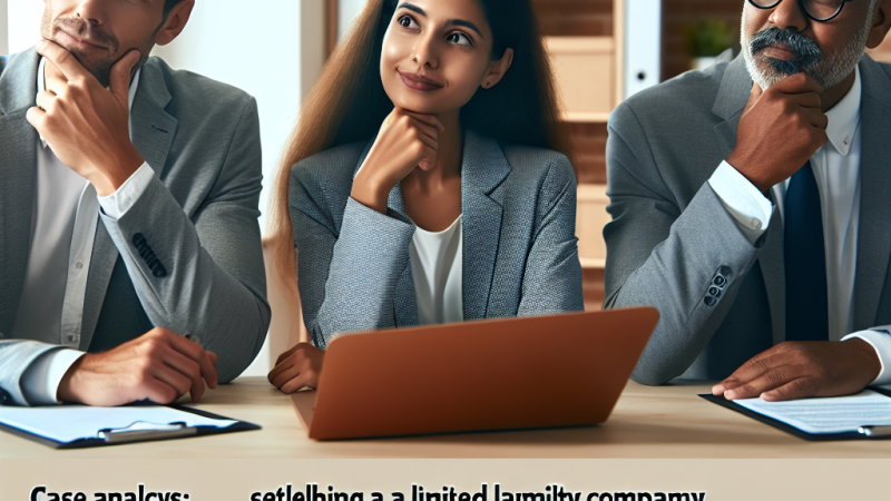 Análisis del caso: tres socios consideran la posibilidad de fundar una sociedad limitada...