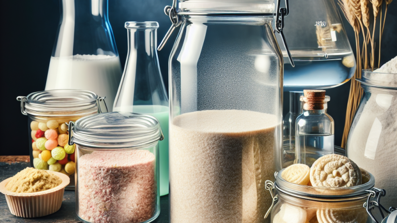 Análisis del efecto de almacenar harina con sabor en recipiente de cristal y plástico