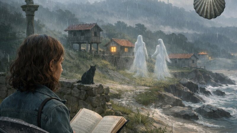 Análisis literario de Anxos en tempos de chuvia de Miguel Vázquez Freire