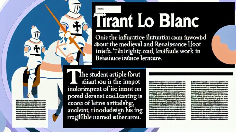 Análisis literario de Tirant lo Blanc y su impacto en la caballería