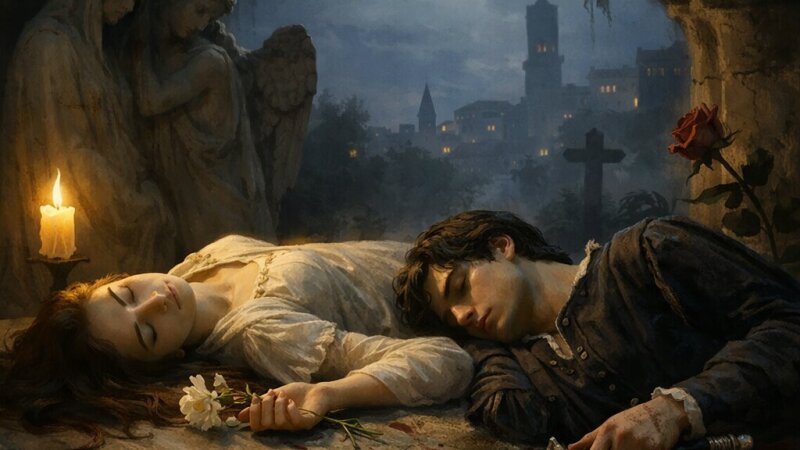 Análisis profundo del acto V de Romeo y Julieta: la tragedia del amor fatal