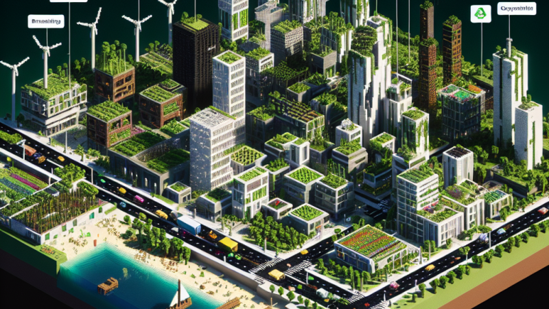 Aplicaciones de una ciudad ecológica en Minecraft para la vida real