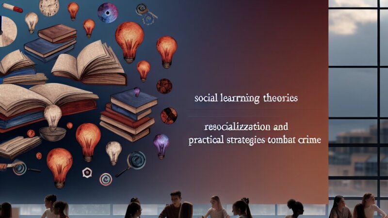 Características de las teorías del aprendizaje social y su relación con la resocialización y el enfrentamiento a la delincuencia