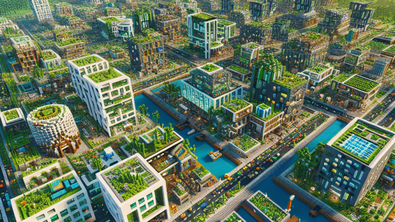 Casos de estudio relevantes en un proyecto sobre una ciudad ecológica en Minecraft
