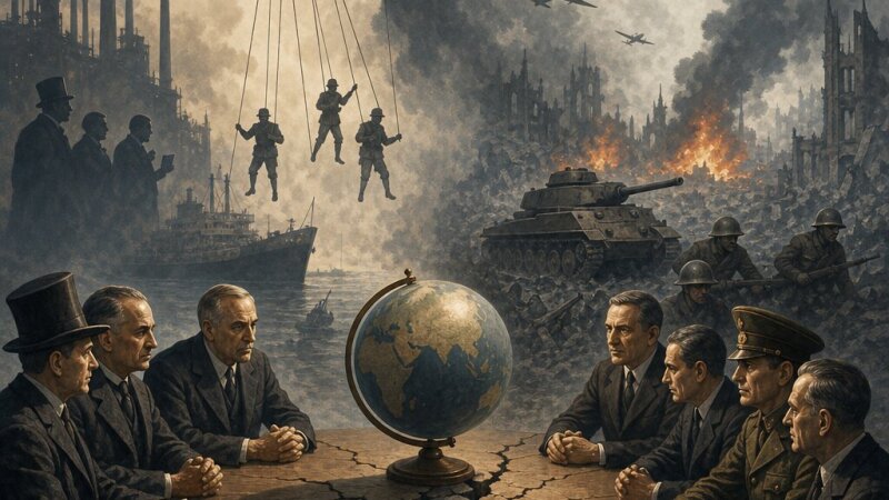 Causas de la conflictividad internacional y la Segunda Guerra Mundial