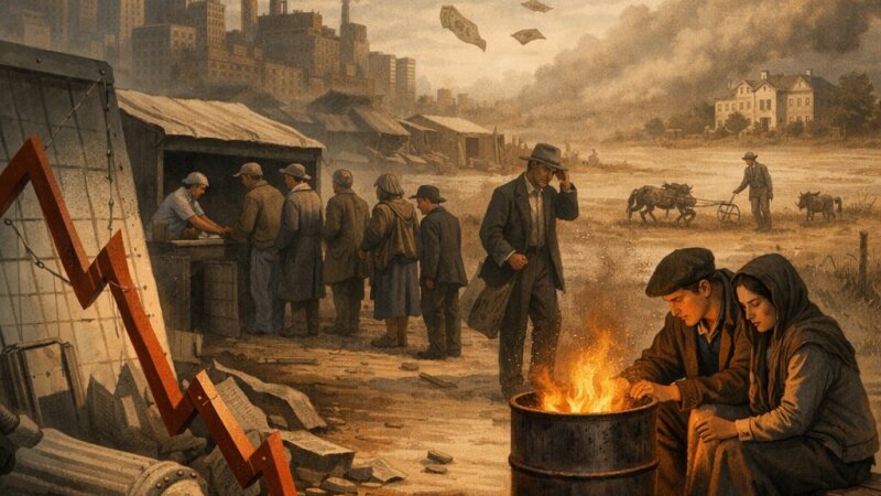 Causas y consecuencias de la Gran Depresión tras la crisis de 1929
