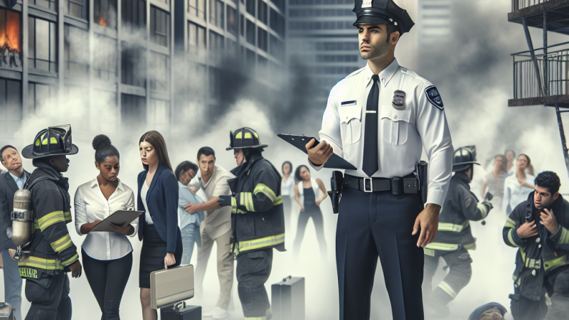 Colaboración del Vigilante de Seguridad en el Plan de Seguridad del Edificio tras un Incendio