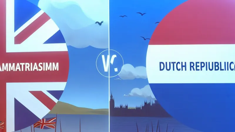 Comparación del Parlamentarismo Británico y el Republicanismo Neerlandés en Europa Moderna