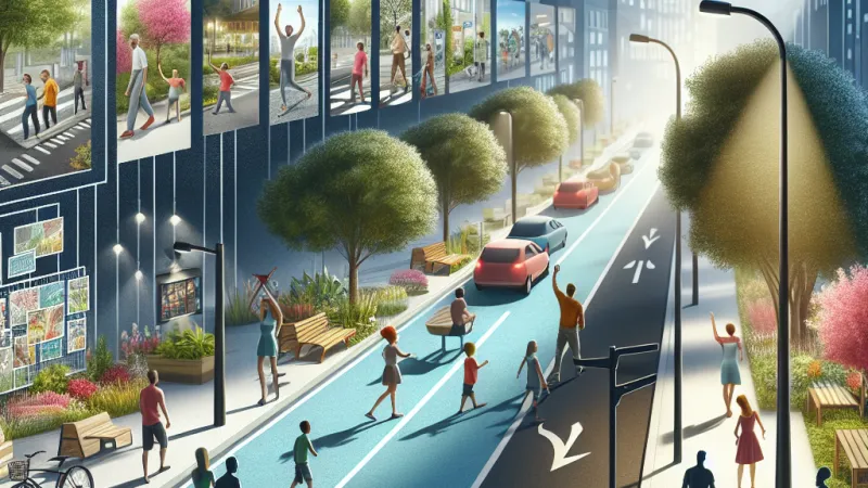 Creación de una zona peatonal de acceso a viviendas: un espacio propenso al asalto y a las emboscadas