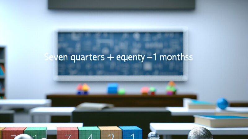 Cuántos meses son 7 trimestres