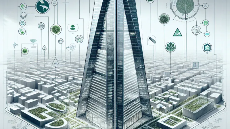 Diseño arquitectónico técnico del edificio Commerzbank de Frankfurt desde la perspectiva de un ingeniero civil