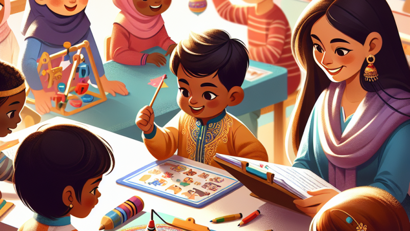 Ejemplo de documentación de una actividad infantil para niños de 4 años en clase