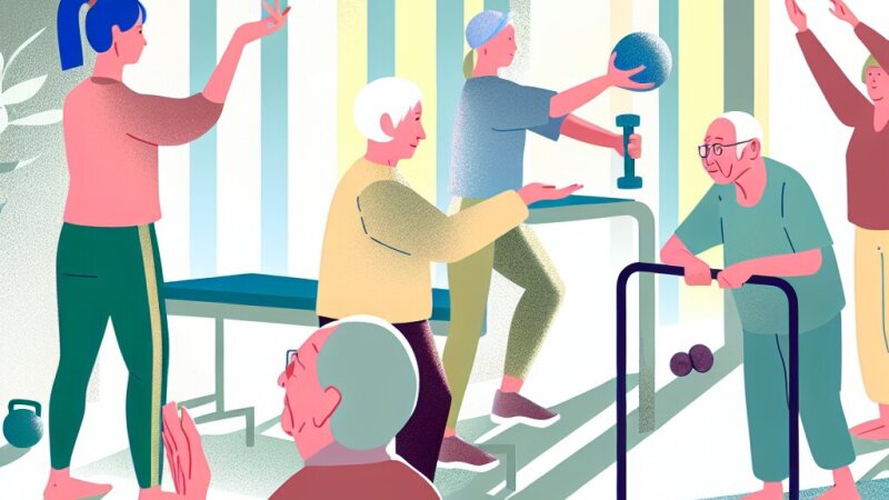 Ejercicio físico especializado para personas mayores y residentes geriátricos