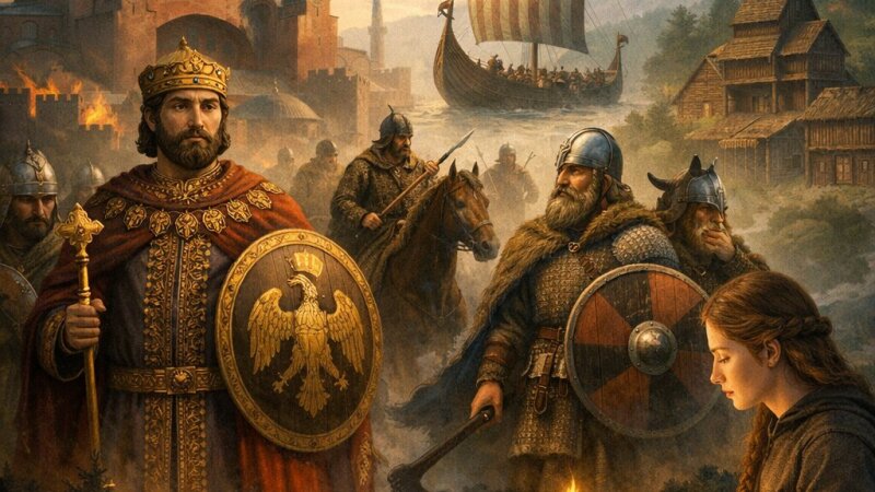El auge del Imperio Bizantino y la expansión de eslavos y escandinavos