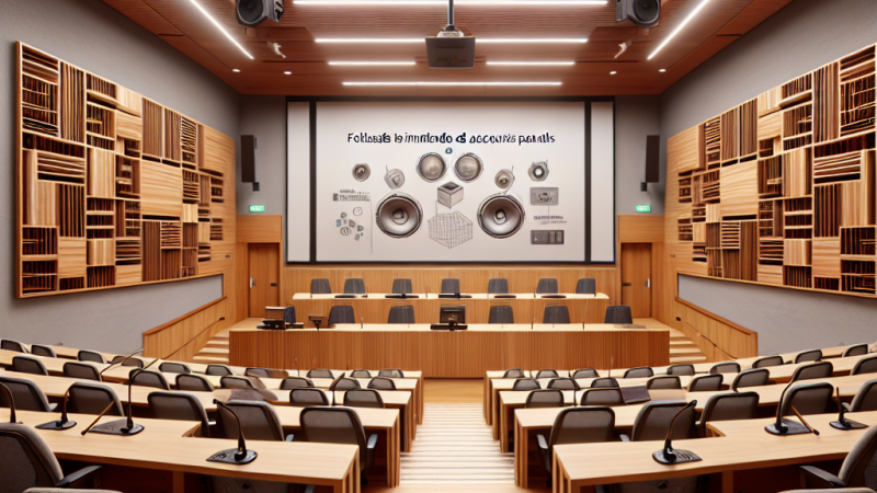 El Aula de Grados: Reformas en los paneles de madera, decoración y renovación de mobiliario tras la instalación del sistema audiovisual