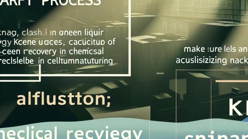 El licor verde en la fabricación de celulosa con pasta química al sulfato o Kraft