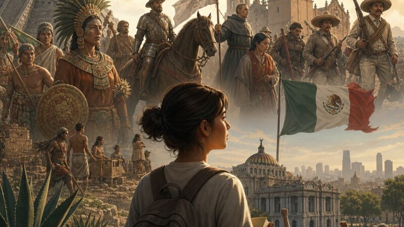 Evolución política y social en la historia de México para estudiantes