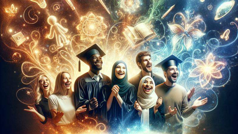 Felicitar el sueño conseguido