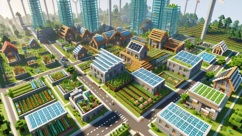 Importancia de crear ciudades sostenibles en Minecraft