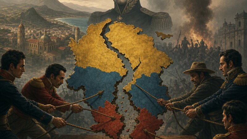 La disolución de la Gran Colombia: causas y consecuencias