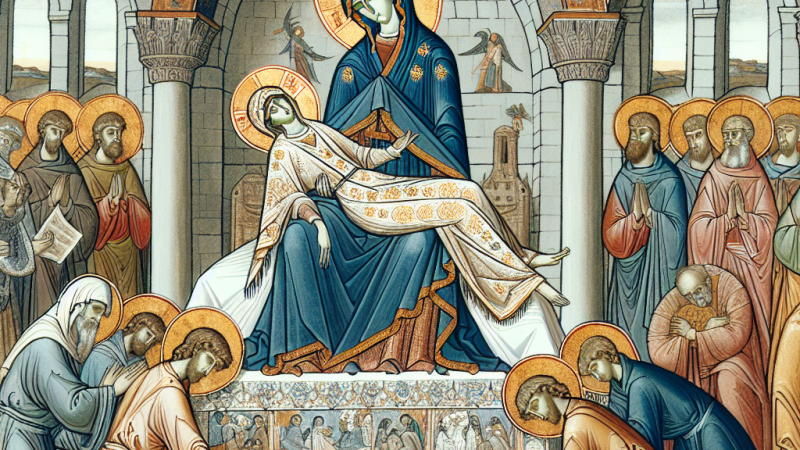 La Dormición de la Virgen: origen, historia y representaciones en el arte bizantino y románico.
