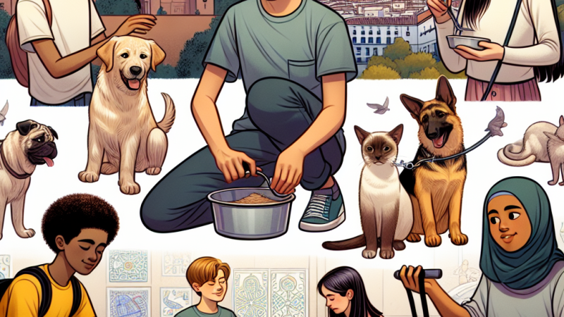 La importancia de concienciar a niños y adolescentes sobre el cuidado y la responsabilidad hacia los animales de compañía en España