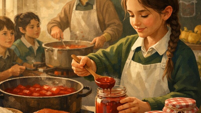 La tradición y técnica de las conservas caseras: educando con dulce de membrillo