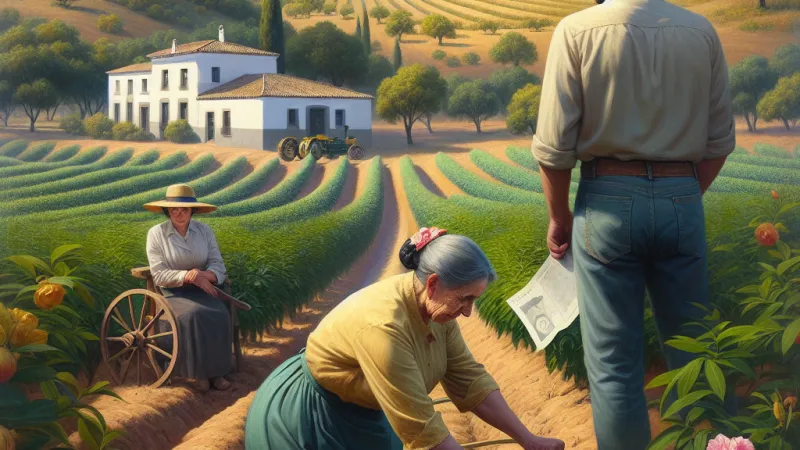 Los derechos de Carlota, viuda de Álvaro, sobre la herencia de su difunto: Nudo propietario Lucas y la servidumbre sobre la finca El Níspero