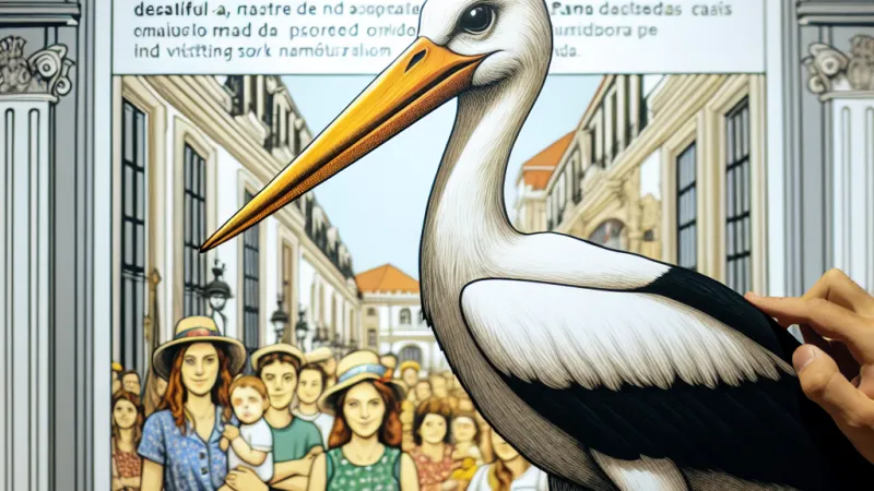 Nuestra cigüeña viajera, Ramón, ha visitado a Blas en Vigo para ver la bonita Expo Cadernos da Limia en esta hermosa sala Apostrofe: un post chulo y divertido para Instagram