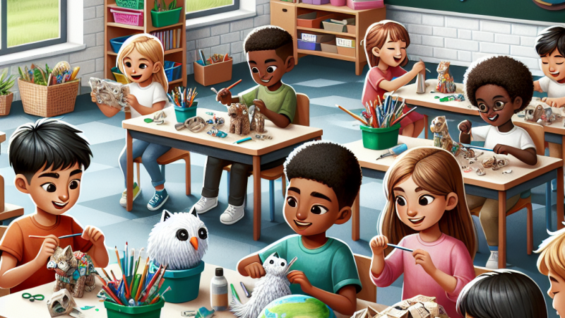 Planificación de una unidad sobre arte y sostenibilidad para alumnos de segundo grado: Creación de esculturas con materiales reciclables