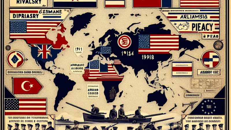 ¿Será inevitable la Primera Guerra Mundial? Causas: rivalidad territorial y económica, diplomacia de alianzas, paz armada, crisis de Marruecos, crisis balcánicas y detonante de la guerra