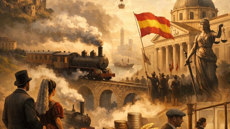 Transformaciones clave en la España del siglo XIX: de crisis a modernidad