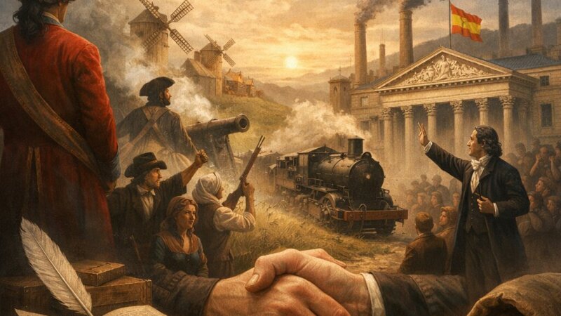 Transformaciones clave en la historia de España entre el siglo XVIII y XIX