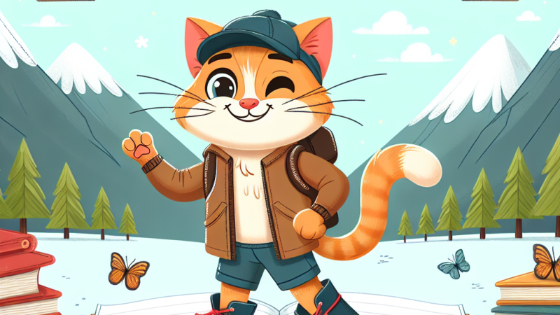 Una interesante aventura de un gato alegre.